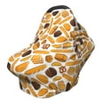 thumbnail image 1 of Haiem Coffee Bun Hot Dog Baby Nursing Cover & Nursing Poncho - Multi Use Cover for Baby Car Seat Canopy, Stroller Cover, 360°Full Privacy Breastfeeding Coverage, 1 of 1