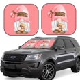thumbnail image 1 of Haiem Coffee Gnome (1) Windshield Sun Shade: Universal Foldable 2-Piece Car Front Window Sunshade - Blocks Uv Rays, And Reduces Heat,Essential Car Accessory Medium, 1 of 7