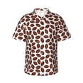 thumbnail image 1 of Haiem Coffee Rugby Printed Hawaiian Shirt for Men - Men’s Casual Beach Summer Shirts - Stretch Fabric with Modern Fit-X-Large, 1 of 9