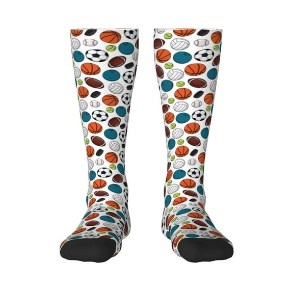 Haiem Color Balls Socks, Funny Novelty Crazy Design Cotton Socks Sports Socks Knee High Socks For Men, Women,1Pairs - Gift For Working Friends
