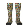 thumbnail image 1 of Haiem Color Summer Socks, Funny Novelty Crazy Design Cotton Socks Sports Socks Knee High Socks For Men, Women,1Pairs - Gift For Working Friends, 1 of 8