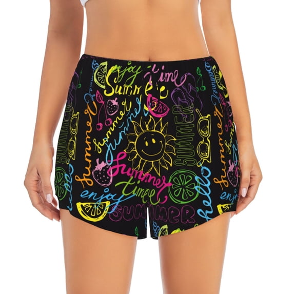 Haiem Color Summer Women's 2 in 1 Running Shorts - Lightweight Athletic Workout Gym Yoga Breathable Sports Shorts Liner with Phone Pockets-