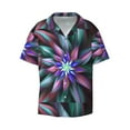 thumbnail image 1 of Haiem Colored Abstract Men's Casual Shirts Short Sleeve Button Down Shirts Fashion Textured Summer Beach Shirt-Small, 1 of 7