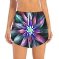 thumbnail image 1 of Haiem Colored Abstract Women's 2 in 1 Running Shorts - Lightweight Athletic Workout Gym Yoga Breathable Sports Shorts Liner with Phone Pockets-X-Large, 1 of 9