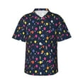 thumbnail image 1 of Haiem Colored Balloons Printed Hawaiian Shirt for Men - Men’s Casual Beach Summer Shirts - Stretch Fabric with Modern Fit-Medium, 1 of 7