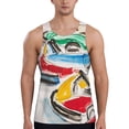 thumbnail image 1 of Haiem Colorful Abstract Bumper Cars Men Workout Tank Top Gym Bodybuilding Sleeveless Muscle T Shirts Athletic Tank Breathable Workout Shirt-3X-Large, 1 of 8