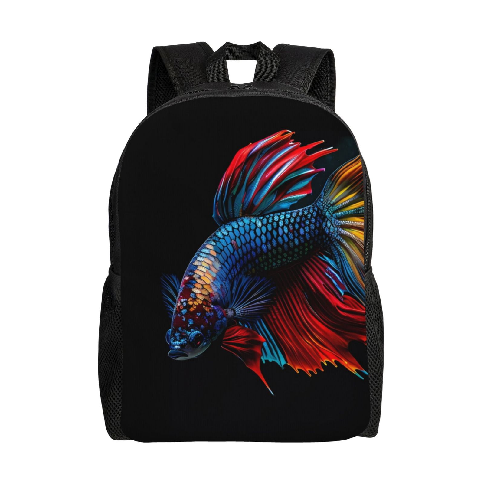 Fish Shape Backpack Haiem Colorful Betta Fish Backpack - Stylish and Durable 15-inch Laptop ...
