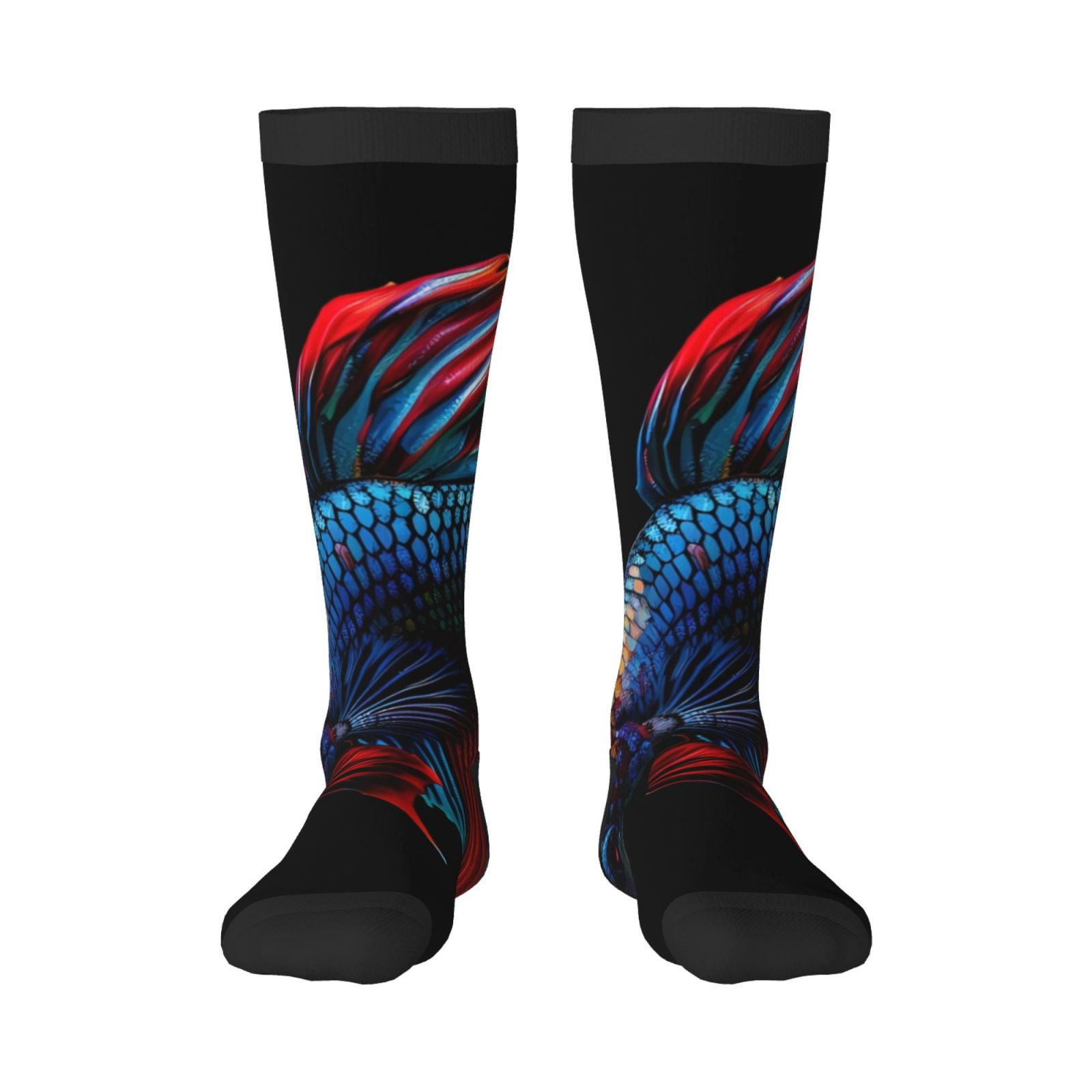 Haiem Colorful Betta Fish Socks, Funny Novelty Crazy Design Cotton