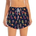 thumbnail image 1 of Haiem Colorful Birds Women's 2 in 1 Running Shorts - Lightweight Athletic Workout Gym Yoga Breathable Sports Shorts Liner with Phone Pockets-X-Large, 1 of 9