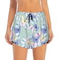 thumbnail image 1 of Haiem Colorful Butterfly Women's 2 in 1 Running Shorts - Lightweight Athletic Workout Gym Yoga Breathable Sports Shorts Liner with Phone Pockets-, 1 of 9