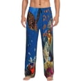 thumbnail image 1 of Haiem Colorful Coral Reef Men's Pajama Pants Ultra Lightweight Pjs Bottoms Sleepwear Bottom Pants with Pocket Drawstring-Small, 1 of 9