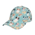 thumbnail image 1 of Haiem Colorful Dog Baseball Cap Dad Hat Cotton Soft Adjustable Fashion Hats for Men Women Unisex Style Headwear, 1 of 9