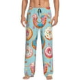 thumbnail image 1 of Haiem Colorful Donut Men's Pajama Pants Ultra Lightweight Pjs Bottoms Sleepwear Bottom Pants with Pocket Drawstring-X-Large, 1 of 9