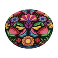 thumbnail image 1 of Haiem Colorful Floral Embroidery Mexican Cushion Round Bar Chair Seat Cover Bar Chair Cushion Covers Elastic Washable Bar Chair Cover,Protects from Scratches and Stains-13 inch, 1 of 7