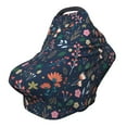 thumbnail image 1 of Haiem Colorful Flowers Baby Nursing Cover & Nursing Poncho - Multi Use Cover for Baby Car Seat Canopy, Stroller Cover, 360°Full Privacy Breastfeeding Coverage, 1 of 9