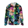 thumbnail image 1 of Haiem Colorful Flowers UPF 50+ Fishing Shirts for Men Long Sleeve UV Sun Protection Hoodie Non-Mask Outdoor Hiking Shirts, 1 of 9