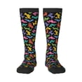 thumbnail image 1 of Haiem Colorful Geometric Dog Socks, Funny Novelty Crazy Design Cotton Socks Sports Socks Knee High Socks For Men, Women,1Pairs - Gift For Working Friends, 1 of 9
