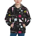 thumbnail image 1 of Haiem Colorful Geometry Pattern Boys Hoodie, Youth Pullover Hooded Sweatshirt, Kangaroo Pocket Hoodie for Kids Girls -Medium, 1 of 6