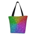 thumbnail image 1 of Haiem Colorful Glitter Pattern Shoulder Bag - Durable and Spacious Tote Bag,Versatile Shopping Bag, 1 of 9