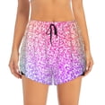 thumbnail image 1 of Haiem Colorful Glitters Women's 2 in 1 Running Shorts - Lightweight Athletic Workout Gym Yoga Breathable Sports Shorts Liner with Phone Pockets-Large, 1 of 9