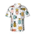 thumbnail image 1 of Haiem Colorful Insects Printed Hawaiian Shirt for Men - Men’s Casual Beach Summer Shirts - Stretch Fabric with Modern Fit-3X-Large, 1 of 9