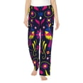 thumbnail image 1 of Haiem Colorful Mexican Women's Pajama Pants Ultra Lightweight Pjs Bottoms Sleepwear Bottom Pants With Pocket Drawstring-Small, 1 of 9