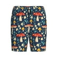 thumbnail image 1 of Haiem Colorful Mushrooms Men's Pajama Short with Soft Woven Cotton Elastic Waistband Sleep Short-Large, 1 of 9