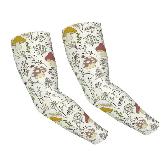 Haiem Colorful Mushrooms and Plants UV Protection Cooling Arm Sleeves for Men and Women UPF 50 Sun Sleeve