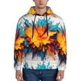 thumbnail image 1 of Haiem Colorful Paint Print Patterned Men's Hoodie with Kangaroo Pocket - Ideal Pullover Sweatshirt for Daily Wear, Travel, and Home-X-Large, 1 of 7