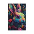 thumbnail image 1 of Haiem Colorful Patterned Rabbit Pattern Decorative Wall Plates, 1-Gang 5.0" x3.0", Unbreakable Thermoplastic Faceplate Cover for Decorator Receptacle Outlet & Switch-Style V, 1 of 6