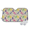 thumbnail image 1 of Haiem Colorful Poodle Dog Car Windshield Sun Shade - Blocks UV Rays Sun Visor Protector, Sunshade to Keep Your Vehicle Cool, Universal Fit SUV Van Sedan-Medium, 1 of 7