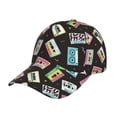 thumbnail image 1 of Haiem Colorful Retro Tape Baseball Cap Dad Hat Cotton Soft Adjustable Fashion Hats for Men Women Unisex Style Headwear, 1 of 9