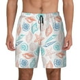 thumbnail image 1 of Haiem Colorful Seashells1 Mens Swim Trunks with Compression Liner 2 in 1 Swimming Shorts Stretch Swimwear Quick Dry,Board Shorts-Medium, 1 of 9