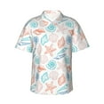 thumbnail image 1 of Haiem Colorful Seashells1 Printed Hawaiian Shirt for Men - Men’s Casual Beach Summer Shirts - Stretch Fabric with Modern Fit-Small, 1 of 9