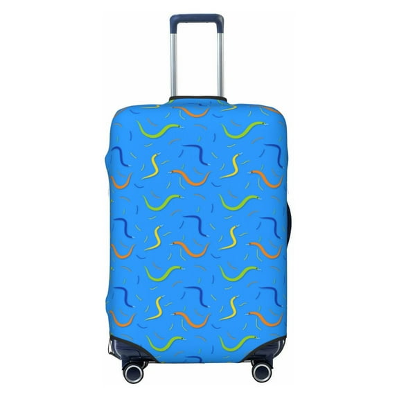 Haiem Colorful Snake Luggage Cover Printed Suitcase Covers for Luggage Elastic Washable Suitcase Protector Fits 18-32 Inch Luggage-Small