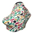 thumbnail image 1 of Haiem Colorful Spots Baby Nursing Cover & Nursing Poncho - Multi Use Cover for Baby Car Seat Canopy, Stroller Cover, 360°Full Privacy Breastfeeding Coverage, 1 of 1
