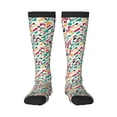 thumbnail image 1 of Haiem Colorful Spots Socks, Funny Novelty Crazy Design Cotton Socks Sports Socks Knee High Socks For Men, Women,1Pairs - Gift For Working Friends, 1 of 9