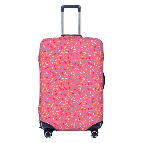 Haiem Colorful Sprinkles Donuts Luggage Cover Printed Suitcase Covers for Luggage Elastic Washable Suitcase Protector Fits 18-32 Inch Luggage-Large