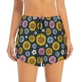 thumbnail image 1 of Haiem Colorful Sunflowers Women's 2 in 1 Running Shorts - Lightweight Athletic Workout Gym Yoga Breathable Sports Shorts Liner with Phone Pockets-, 1 of 9
