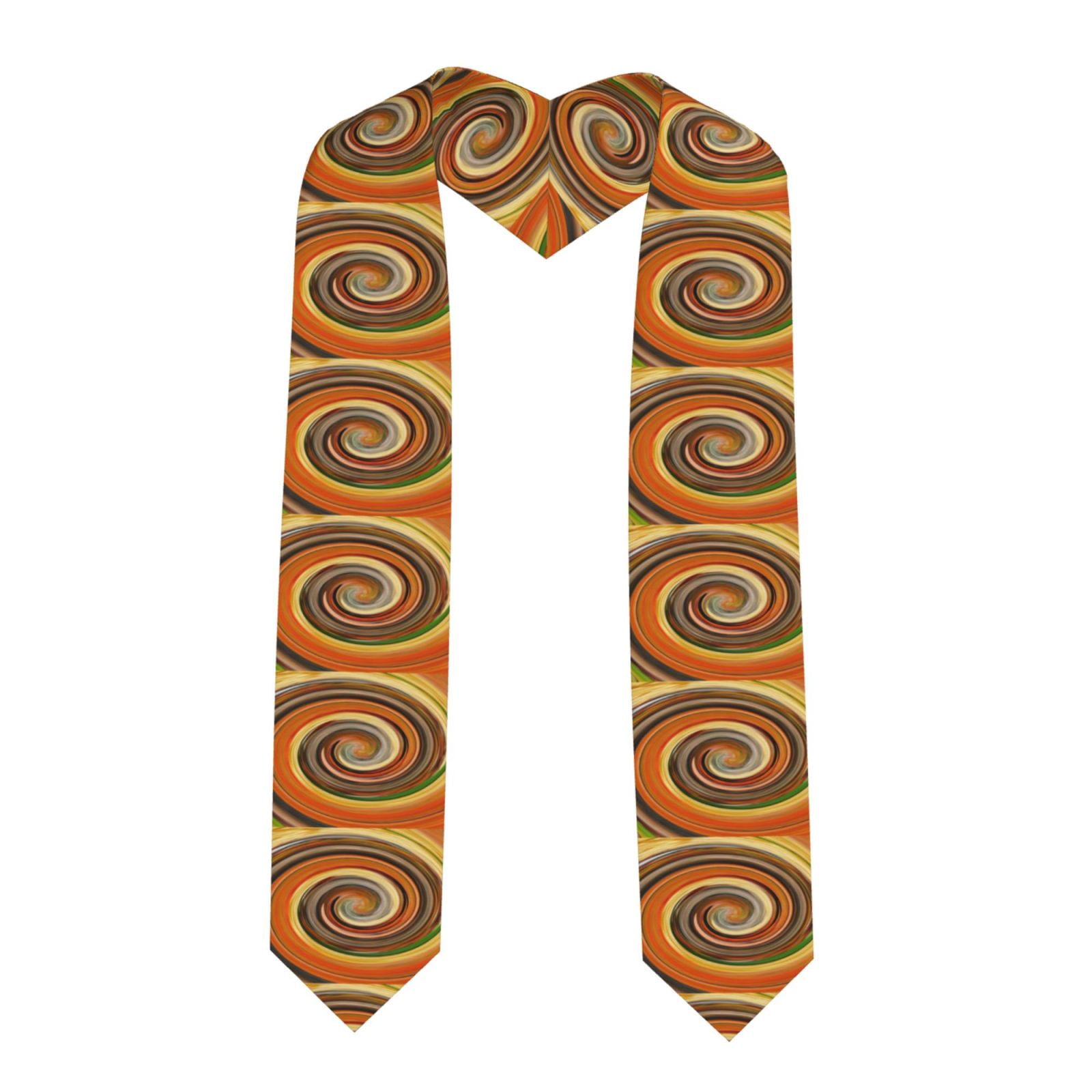 Haiem Colorful Swirl Pattern Graduation Stole 2024 Premium Satin Sash