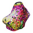 thumbnail image 1 of Haiem Colorful Tie Dye Stained Glass 3 Baby Nursing Cover & Nursing Poncho - Multi Use Cover for Baby Car Seat Canopy, Stroller Cover, 360°Full Privacy Breastfeeding Coverage, 1 of 1