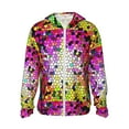 thumbnail image 1 of Haiem Colorful Tie Dye Stained Glass 3 UPF 50+ Fishing Shirts for Men Long Sleeve UV Sun Protection Hoodie Non-Mask Outdoor Hiking Shirts, 1 of 9