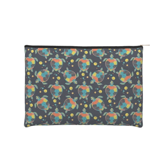 Haiem Colorful Turtles Music Lover Merch Makeup Bag, Cosmetic Bag,Singer Fans Cosmetic Bag, Portable Stationary Storage Organizer, Travel Makeup Bag
