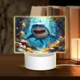 thumbnail image 1 of Haiem Colorful Underwater Shark Pattern Acrylic Night Light Gift with 3 Color ModesTouch-Sensitive LED Lamp Perfect Gift for Mother's Day, Birthday, or Christmas, 1 of 9