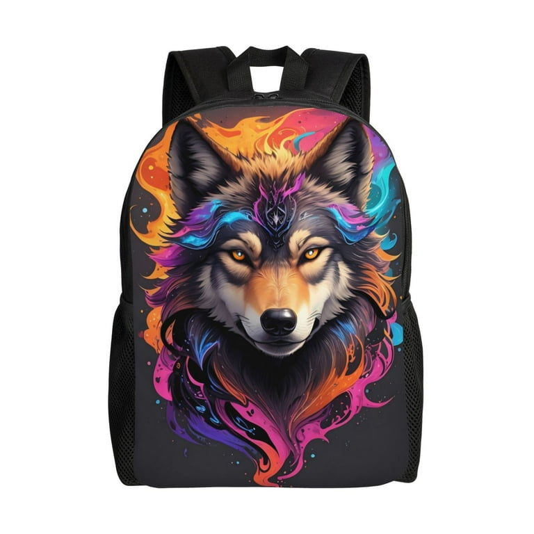 Backpack with wolf logo new arrivals