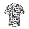 thumbnail image 1 of Haiem Cool Camera Printed Hawaiian Shirt for Men - Men’s Casual Beach Summer Shirts - Stretch Fabric with Modern Fit-3X-Large, 1 of 8