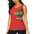 thumbnail image 1 of Haiem Cool Crocodile With Sunglasses Printed Women's Workout Tank Top, Quick-Dry Sleeveless Gym Shirt, Breathable Lightweight Athletic Top for Running, Yoga, and Casual Wear-Medium, 1 of 7