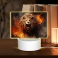 thumbnail image 1 of Haiem Cool Fire Lion Pattern Acrylic Night Light Gift with 3 Color ModesTouch-Sensitive LED Lamp Perfect Gift for Mother's Day, Birthday, or Christmas, 1 of 9