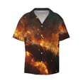 thumbnail image 1 of Haiem Cool Fire Man Men's Casual Shirts Short Sleeve Button Down Shirts Fashion Textured Summer Beach Shirt-XX-Large, 1 of 7