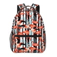 thumbnail image 1 of Haiem Cool Flamingo Printed School Backpack,Casual Travel Lightweight Backpack,Durable Comfortable Multifunctional Backpack,Laptop Backpack, 1 of 5